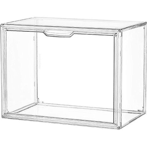 Transparente Aufbewahrungsbox mit Griff für Lehrbücher, Bilderbücher, Fotoalben und mehr – ideal für Zuhause, Schlafzimmer oder Wohnzimmer.