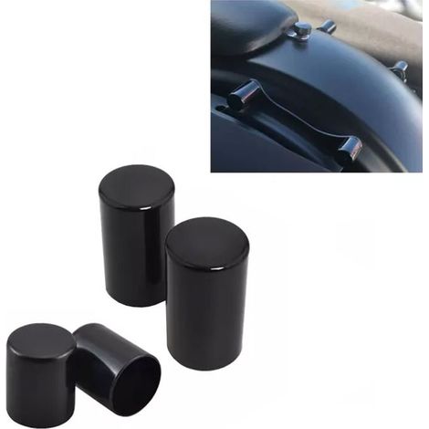 Caches pour kit d’amarrage 4-points - Harley-Davidson Touring 2009-2025 - Noir - Fixation magnétique - Compatible OEM