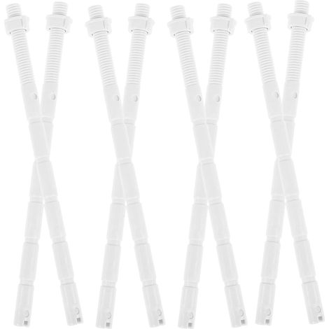 Lot de 10 Poussoirs chasse d’eau Wc, Blanc (1/5)