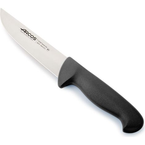 Cuchillo de carnicero Arcos Colour - Prof  291525 de acero inoxidable Nitrum y mango ergonómico de Polipropileno  de color negro y hoja de 16 cm, funda display (1/5)