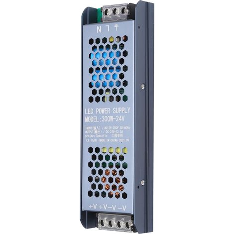 Alimentation LED 300W 24V 12.5A transformateur noir long bande AC175-250V driver magnétique pour éclairage (1/5)
