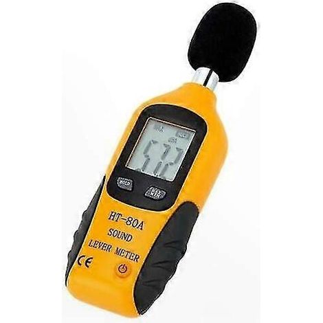 Professionelles Schallpegelmessgerät mit Hintergrundbeleuchtung, Messbereich 30–130 dBA, Gewicht 1070 g, tragbares Akustikmessgerät (1/5)