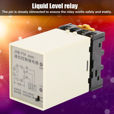 Relais de niveau de liquide JYB-714 avec base 220 V (1/5)