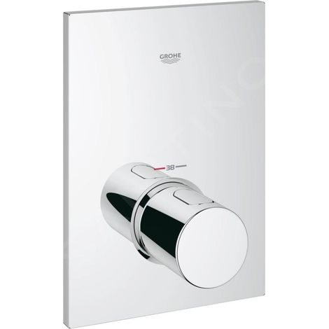 GROHE 27619000 Batterie thermostatique Grohtherm F 27619 kit de montage fini chrome (1/4)