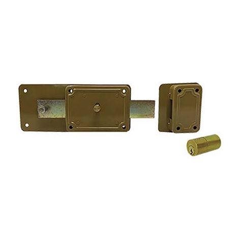 SERRATURA FERROGLIETTO P50 FISSO FACCHINETTI - C.TONDO FISSO M5+SCR+POMOLO E.MM 40- 2 pezzi