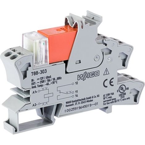 WAGO GmbH& Co. KG Stecksockel m.Relais 1W, 12V DC/16A 788-303 (1/3)