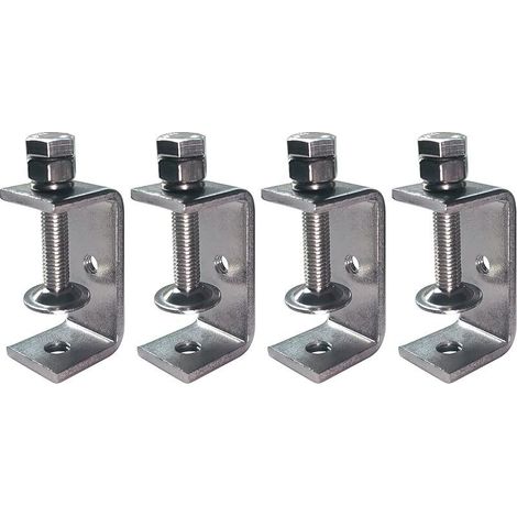 4 pièces Mini Serre-Joints en C Ouverture 55mm, Serre Joint en C Inoxydable Plage de Serrage 20-50 mm C Clamp Set, Pinces et Tendeurs pour Travail du Bois, Fabrication de Meubles, Bricolage (1/5)
