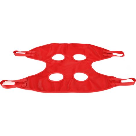 Hundepflegegeschirr, multifunktionale Hängematte zum Baden, Waschen, Krallenpflege und Schneiden, Rot M (1/5)