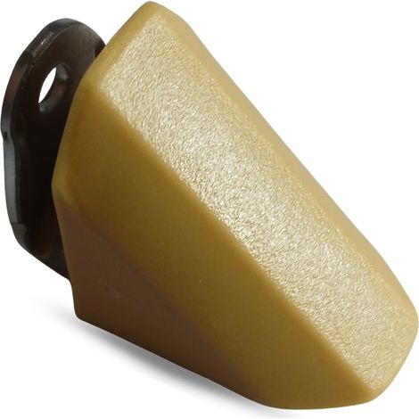 Équerre de fixation Komandorek pour meubles, support métallique + cache, biseautée, marron, hêtre, lot de 50 (1/5)