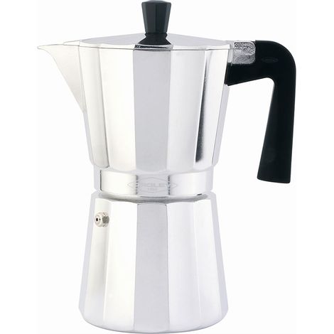 Nouvelle cafetière espresso en aluminium Vitro 12 tasses non adaptée à l’induction OROLEY