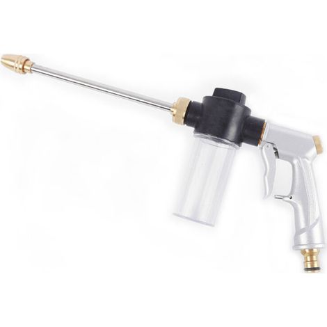 Car Wash Tool High Pressure Sprayer All Metal Hose Foam Sprayer Garden Watering Tool with 360° Rotating Water Adjustment for Washing and Watering (1/5)