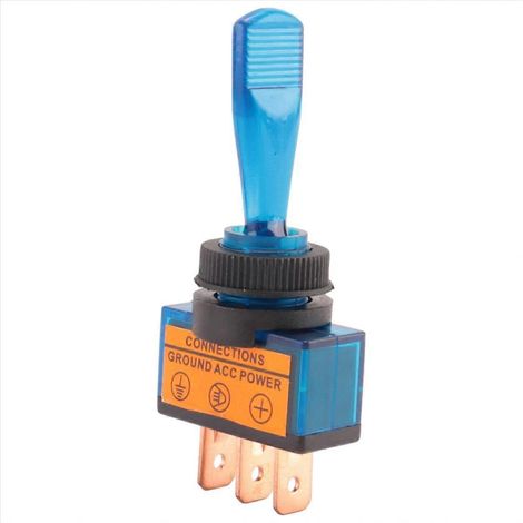 Stück 12V DC 20A beleuchteter Kippschalter für Auto, Boot, Armaturenbrett, SPST Ein/Aus JXLGV (1/5)