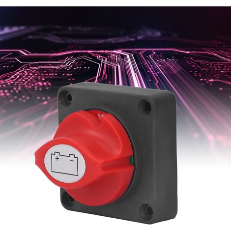 Drehschalter zur Batteriewahl, Hochstrom-Abschaltschalter, Batterieschutzschalter, 12–48 V DC (1/5)