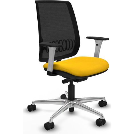 Chaise de bureau piqueras y crespo Alares blanc support lombaire ajustable (1/2)