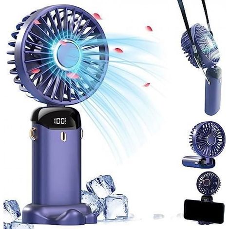Ventilador Portátil - Recargable USB - 5 Velocidades - Para Interior Exterior - 1 Unidad (1/5)