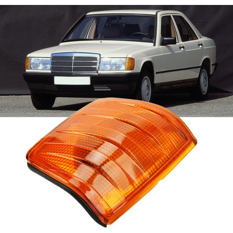 Scheinwerfer und vordere Blinker (Leuchtmittel nicht enthalten), passend für Mercedes-Benz 190 (W201) Baujahre 1982–1993 (gelb). Links: 2018260143 (1/5)