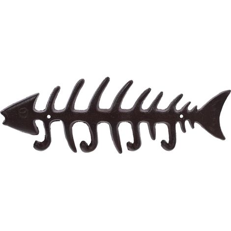 Robuster Pflanzenhaken aus Eisen im Fischgrätenstil für