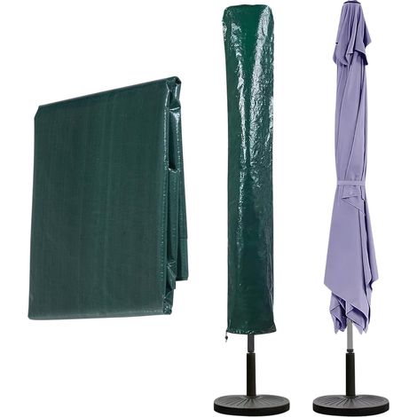 Waterproof Parasol Cover 195cm Heavy Duty UV Resistant Rotary Line Cover Garden Cantilever Umbrella Cover PE Drawstring Outdoor Protection