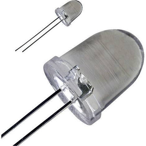 Thomsen LED-10-80.000W LED bedrahtet Weiß Rund 10 mm 80000 mcd 20 ° 30 mA 3.6 V
