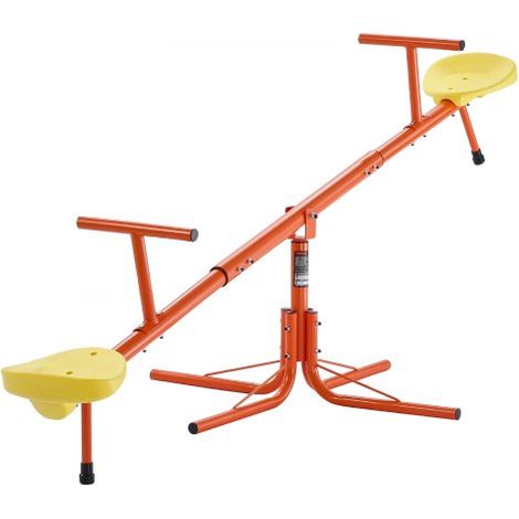 Kinderwippe, 45,4 kg Tragkraft pro Sitz, Gartenwippe mit 4-zackigen Stützbeinen, Schaukelwippe, 360 Grad drehbar, Spielplatzgerät für Kinder ab 3 Jahren, 1905x790x660 mm (1/5)