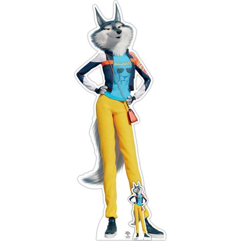 Figurine en carton Porsha Crystal Loup - Tous en Scène 2 - Haut 173 cm (1/5)