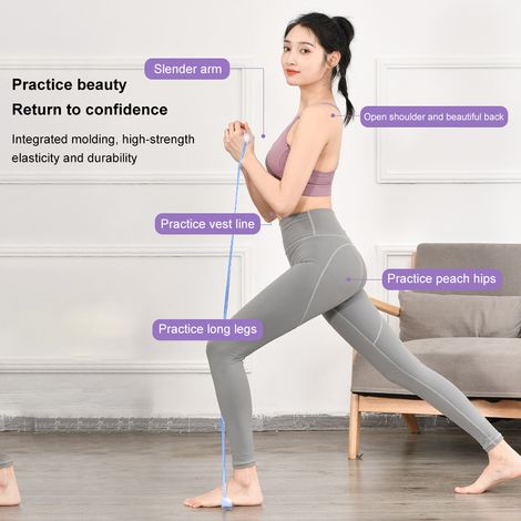 Widerstandsband für Fitnesszwecke, ideal für Arm- und Rückentraining, Schulterdehnung und Yoga. (1/5)