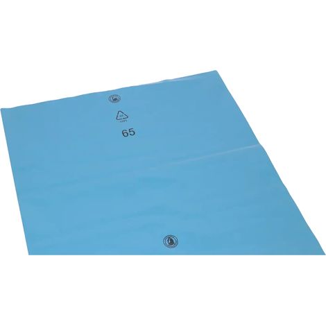 DEISS Standard Müllsäcke 240 Liter LDPE Blau Typ 100 100 Stück 90154