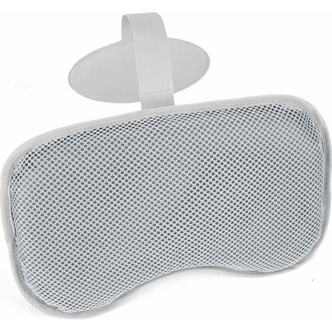 Spa Bath Pillow 2 pcs Grey 23 x 13 x 5 cm Steel and PVC Bestway