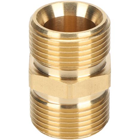 Adaptateur de Pulvrisateur Haute Pression, Raccord Filet Male Mtrique M22 14mm Male X 14mm Male Adaptateur D'extension de Tuyau de Nettoyeur Haute Pression (1/5)