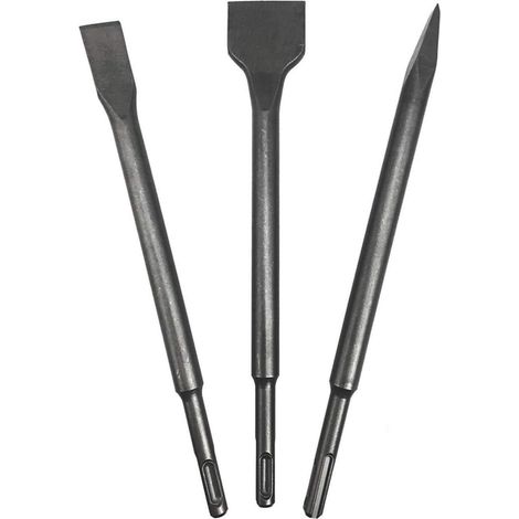 SDS-Plus Meißel Set 3-teilig für Beton & Mauerwerk, 40Cr Stahl (1/5)