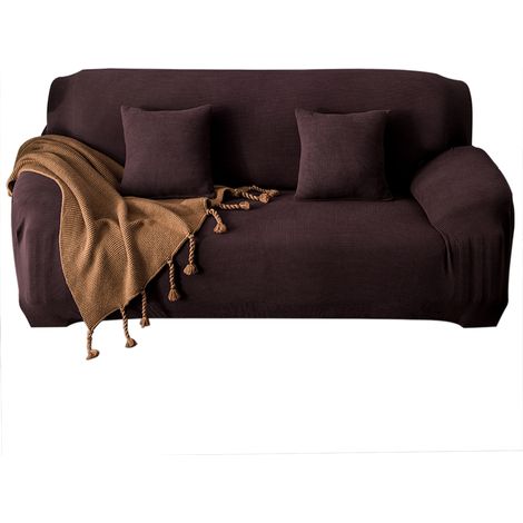 Housse de canapé extensible imperméable 4 places polyester spandex antidérapante protection meubles salon (1/4)