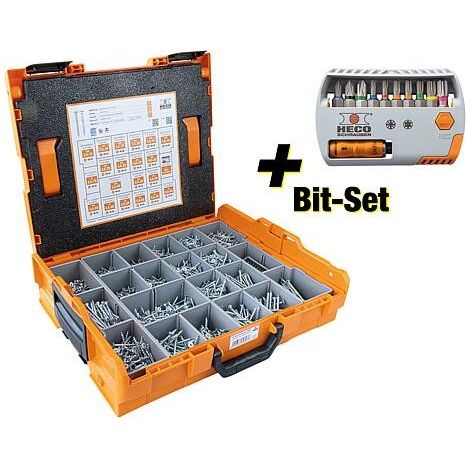 Heco Schrauben – Coffret de rangement vis à bois 3005 – 20 tailles différentes – Mallette L-BOXX 102 empilable – 62897 (1/5)