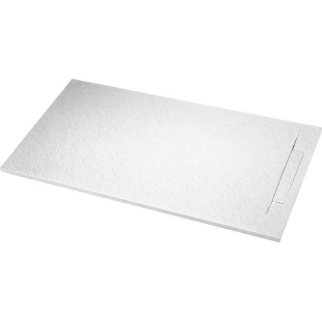 Plato de Ducha Resina Nueva Textura Pizarra Crema 1003 - Modelo Rubí - Gresinex Medidas Platos de Ducha: 90x140 (1/4)