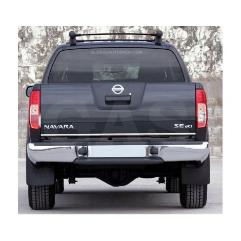 Nissan Navara III D40 05-14, finiture cromate per il portellone posteriore (1/4)