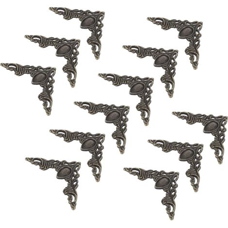 Protections d'angle de meubles vintage en métal 4 cm, protections (1/5)