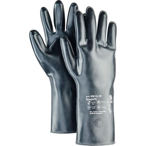Chemiehandschuh Butoject 898 Gr.8 schwarz EN 388,EN 374 Kat.III