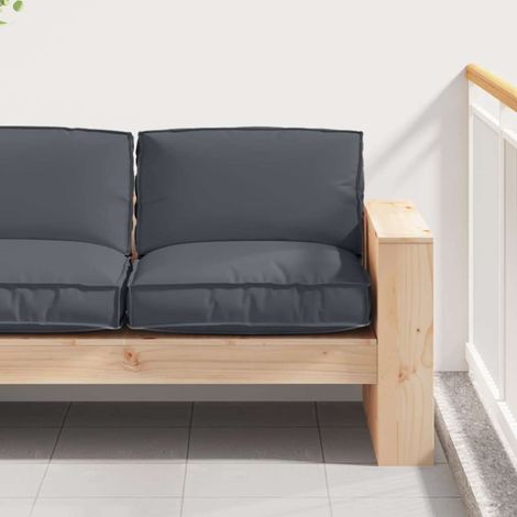 Cojín de palé para asiento Antracita 80 x 80 x 12 cm