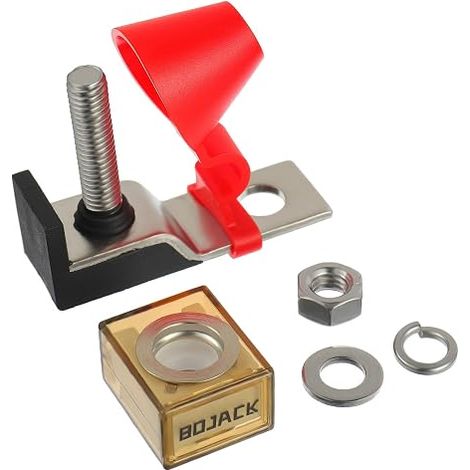 BOJACK MRBF Porte-fusible Bloc Goujon Unique 5/16" 200A 58V Fusible de Batterie Bateau Terminal Fusible (1/3)