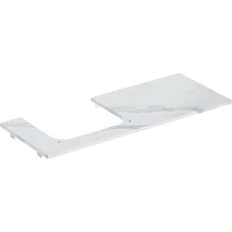 Placa de lavabo Geberit ONE, recortable a la izquierda, para