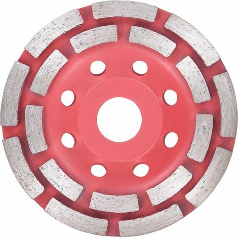 Disque de Broyage Diamanté avec Double Ligne Préparation des Surfaces Mélange des Bords Mise en Forme Lisse Surfaces de Maonnerie 115 mm (1/5)