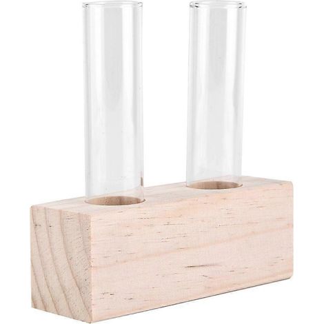 Glasreagenzglas, Blumentopf, Vase für Hydrokulturpflanzen, Terrarium, Innendekoration mit Ständer