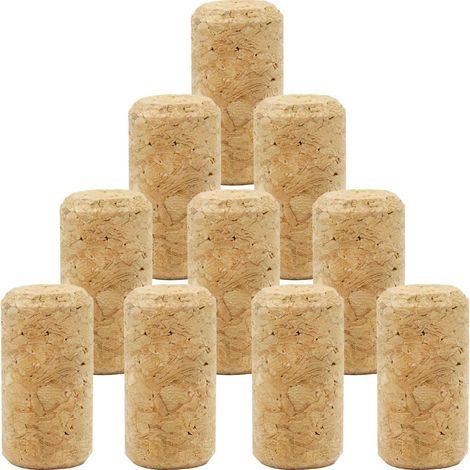 10 bouchons de liège pour bouteilles de vin, diamètre 21 mm, longueur 40 mm, idéaux pour bricolage et décoration (1/5)