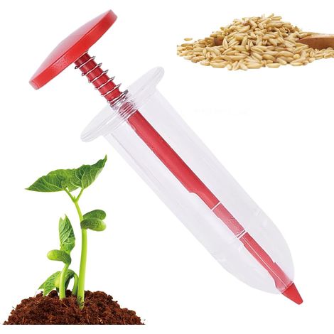 Outil de plantation - Semoir portable et amovible pour l'extérieur - Distributeur de réutilisable pour poivrons, maïs, concombres, carottes, aubergines (1/5)