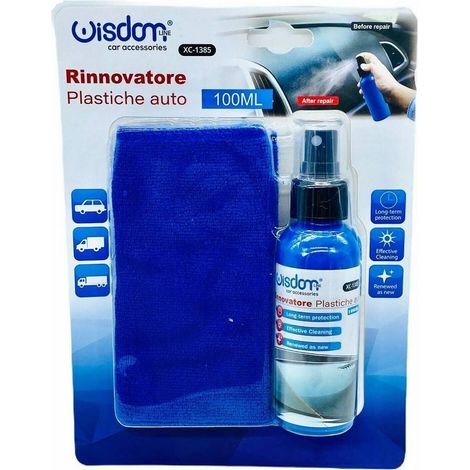 Trade Shop - Renovar Plásticos Para Automóviles Y Kit De Motocicletas Con Rociado Brillante Con Tela -