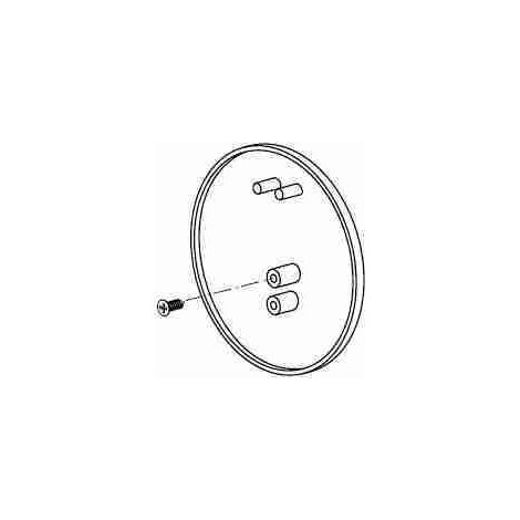 Nice 525.30096 - Kit cover bianche per staffe per rulli Acmeda S6080