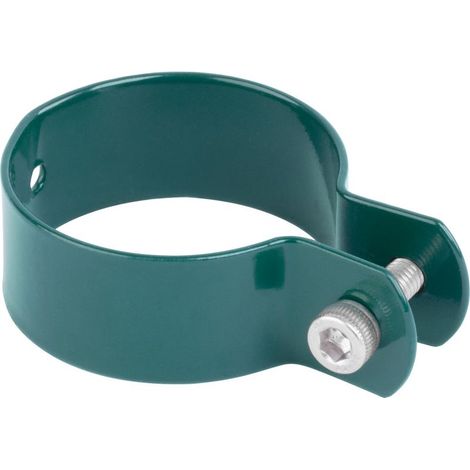 Schelle Strend Pro,METALTEC FA005, 48 mm, grün, für Rundpfosten, RAL6005