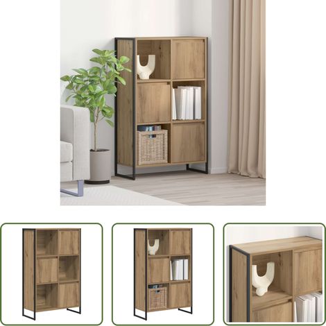 Holzregal - Bücherregal Kunsthandwerk Eiche 68 x 30 x 108.5 cm (1/5)