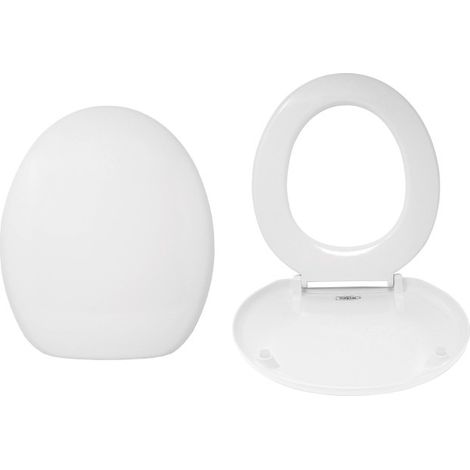 Copriwater termoindurente universale ovale serie Figo chiusura soft close AMBRA WATER (1/2)