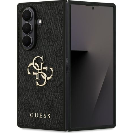 Coque Guess avec grand logo 4G et logo classique pour Samsung Galaxy Z Fold7, noire (1/5)