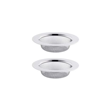 Juego de 2 coladores de fregadero de acero inoxidable, colador de desagüe de 11,5 cm, colador de fregadero, colador de desagüe de fregadero - Crezuo (1/4)